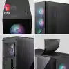 MSI MAG FORGE 320R AIRFLOW Temperli Cam 4x120mm ARGB Fan ATX Gaming Bilgisayar Kasası