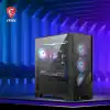 MSI MAG FORGE 320R AIRFLOW Temperli Cam 4x120mm ARGB Fan ATX Gaming Bilgisayar Kasası