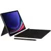 Samsung Galaxy Tab S9/S9 FE/S10 FE Klavyeli Mousepadli Kılıf (Galaxy AI), Siyah