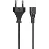 PrimeX PX-TYP18 1.8 Metre Original C7 Euro Teyip Power Kablosu, 2 Pin Sekiz Tip TV Güç Kablosu, PS5 PS4 PS3 Xbox Series LED TV Radyo Teyp DVD TV Box ve C7 Girişli Cihazlar İçin Full Bakır Power Kablo