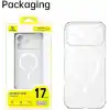 Baseus Crystal Slim iPhone 17 Pro Max Şeffaf Magsafe Kılıf