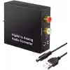Alfais 5057 Dijital To Analog Optik Ses Tos Çevirici Dönüştürücü Adaptör, 3.5mm