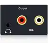 Alfais 5057 Dijital To Analog Optik Ses Tos Çevirici Dönüştürücü Adaptör, 3.5mm