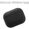 Minesk Airpods Pro 3 ile Uyumlu Leather Skin Parmak izi Tutmayan ve Çizilmeyen Dış Yüzeye Sahip Mükemmel Koruma Sağlayan Orta Sertlikte Silikon Kılıf (Siyah, Airpods Pro 3. Nesil 2025)