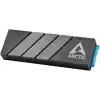ARCTIC M2 Pro - M.2 2280 SSD için Isı Emici Soğutucu, ARCTIC TP-3 termal pedlerle, PC ve PS5 ile uyumlu, çift ve tek taraflı SSDler için - Siyah