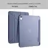 Klasse Apple iPad 10.9 inç 2022 10. Nesil Uyumlu Smart Kılıf, Apple Pencil Kalemlikli, Trifold, Esnek, Mat, Darbeye Tam Dayanıklı Tablet Kılıfı (Lila)