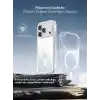 Minesk iPhone 17 Pro Max için ULTRA SUPER ŞEFFAF MagSafe ile Uyumlu Gerçek 9H Temperli Cam Arka Yüzey - Darbe Emici TPU Yan Kenarlar, Kristal Berraklığında Şeffaf Kılıf (17 Pro Max)