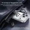 Minesk iPhone 17 Pro Max için ULTRA SUPER ŞEFFAF MagSafe ile Uyumlu Gerçek 9H Temperli Cam Arka Yüzey - Darbe Emici TPU Yan Kenarlar, Kristal Berraklığında Şeffaf Kılıf (17 Pro Max)