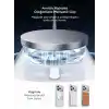 Minesk iPhone 17 Pro Max için ULTRA SUPER ŞEFFAF MagSafe ile Uyumlu Gerçek 9H Temperli Cam Arka Yüzey - Darbe Emici TPU Yan Kenarlar, Kristal Berraklığında Şeffaf Kılıf (17 Pro Max)