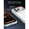 Minesk iPhone 17 Pro Max için ULTRA SUPER ŞEFFAF MagSafe ile Uyumlu Gerçek 9H Temperli Cam Arka Yüzey - Darbe Emici TPU Yan Kenarlar, Kristal Berraklığında Şeffaf Kılıf (17 Pro Max)