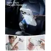 Minesk iPhone 17 Pro Max için ULTRA SUPER ŞEFFAF MagSafe ile Uyumlu Gerçek 9H Temperli Cam Arka Yüzey - Darbe Emici TPU Yan Kenarlar, Kristal Berraklığında Şeffaf Kılıf (17 Pro Max)