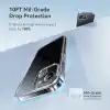 [SARARMAZ] iPhone 13 ve 14 ile uyumlu Crystal Clear Mika Darbe Emici Şeffaf Kılıf (Şeffaf Mika Sararmaz,13-14)