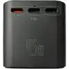 45W Şarj Cihazı ve 2x USB ve 3x TYPE-C Girişli Universal Seyahat Adaptörü, Priz Dönüştürücü 200den Fazla Ülke ile Uyumlu, ABD, İngiltere, AUS, AB