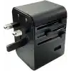 45W Şarj Cihazı ve 2x USB ve 3x TYPE-C Girişli Universal Seyahat Adaptörü, Priz Dönüştürücü 200den Fazla Ülke ile Uyumlu, ABD, İngiltere, AUS, AB