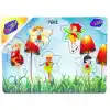 Eğlenceli Ahşap Peri Kızı Puzzle 1 Adet