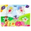 Eğlenceli Ahşap Peri Kızı Puzzle 1 Adet