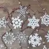 Şık Tasarım Doğal Ahşap Yılbaşı Ağaç Süsü 15 cm