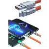 Yüksek Performanslı 180 Derece Type-C Şarj Kablosu Android ve İOS Uyumlu
