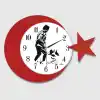Şık Duvar Saati 240 mm Sessiz Mekanizma Ofis için