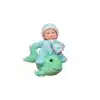 Şık Tasarım Dekoratif Mavi Bebek Biblosu Polyester Süs Eşyası