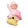 Şık Tasarım Sevimli Pembe Bebek Biblo Polyester Süs Eşyası