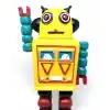 Renkli Tasarıma Sahip Uzaylı Robot Biblo Figürü