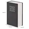 Şık Tasarım Kitap Görünümlü Anahtarlı Metal Gizli Kasa