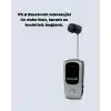 Ergonomik Geri Çekilebilir Bluetooth Kulaklık 10 Saat Konuşma Süresi