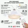 Modern Gizli Pervaneli LED Ampul 35 Watt Tavan Vantilatörü