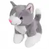 Peluş Kedi Oyuncak Gri 36 cm Yumuşak ve Eğlenceli