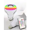 Uzaktan Kumandalı Bluetooth Lamba Hoparlör E27 Uyumlu