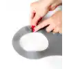 Pratik Mini Silikon Önlük 718 Gri Renkli Çocuklar İçin