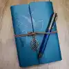 Şık Termo Deri Defter ve Metal Kalem Seti Öğretmenler Günü Hediyesi