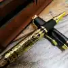 Şık Osmanlı Tuğralı Roller Kalem 13.7 cm Mavi