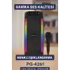 Taşınabilir RGB Işıklı Bluetooth Hoparlör 4 İnç Çift Ses