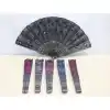 Şık Pullu Plastik Yelpaze 23 cm Açık Hava Etkinlikleri için