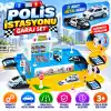 Çocuklar İçin Eğlenceli Polis İstasyonu Garaj Seti