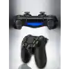 Ergonomik Titreşimli PS4 Oyun Kolu Kablosuz ve Kablolu