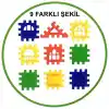 Yaratıcı 3D Puzzle Blok Seti 64 Parça Eğlenceli Tasarım