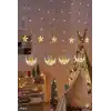 Şık Tasarım 3 Metre Uzunlukta Sıcak Beyaz Ramazan Perde LED Işık