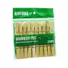 TCX 20PCS AHŞAP BAMBU MANDAL