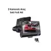 TCX 3 Kameralı Araç Dvr