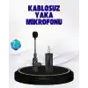 TCX 360 Derece Ses Algılamalı Type C Şarjlı Yaka Mikrofonu