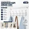 TCX 6 Kollu Krom Kapı Arkası Askı