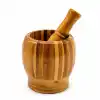 TCX Ahşap Bambu Havan (Sarımsak Dövecek) 8 cm