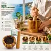 TCX Ahşap Bambu Havan (Sarımsak Dövecek) 8 cm