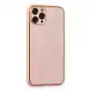 TCX Apple İphone 11 Pro Kılıf Coco Deri Silikon Kapak - Pembe