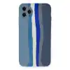 TCX Apple İphone 11 Pro Kılıf Ebruli Lansman Silikon - Mavi-gri