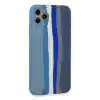 TCX Apple İphone 11 Pro Kılıf Ebruli Lansman Silikon - Mavi-gri