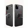 TCX Apple İphone 11 Pro Max Kılıf Range Yüzüklü Silikon - Kırmızı